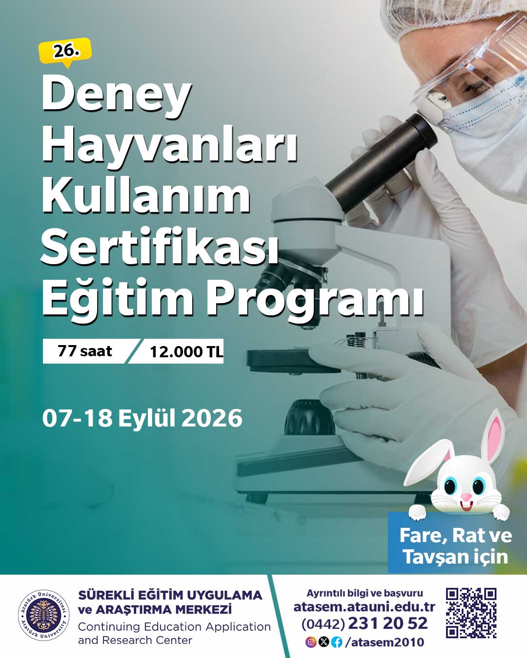 DENEY HAYVANLARI KULLANIM SERTİFİKASI EĞİTİM PROGRAMI - 26
