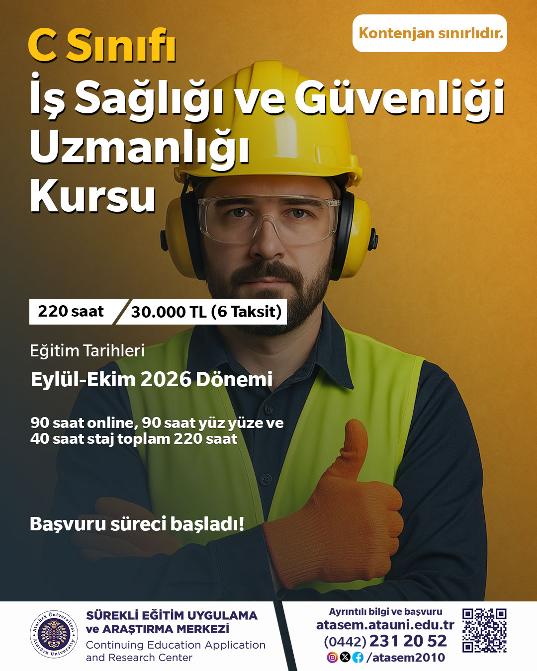 C SINIFI İŞ SAĞLIĞI VE GÜVENLİĞİ UZMANLIĞI KURSU