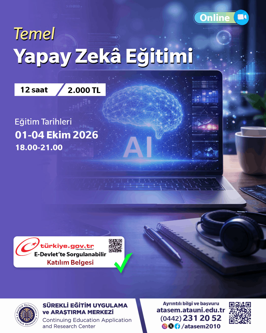 TEMEL YAPAY ZEKÂ EĞİTİMİ