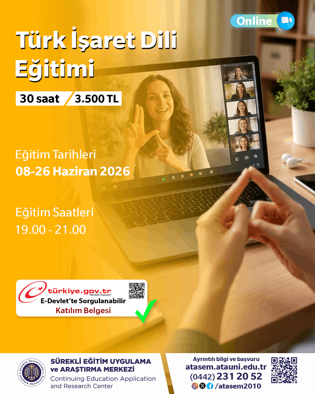 Türk İşaret Dili Eğitimi